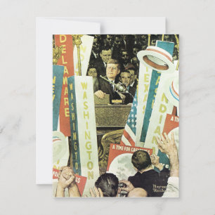 Cartes Pour Fêtes Annuelles Un Temps De Grandeur 1964 Norman Rockwell