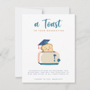 Cartes Pour Fêtes Annuelles Un toast à votre fiche de voeux pour l'obtention d