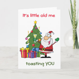 CARTES POUR FÊTES ANNUELLES UN "TOAST FROM PÈRE NOËL" SPÉCIAL CETTE ANNÉE