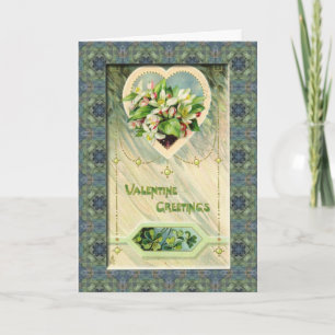 Cartes Pour Fêtes Annuelles un "trèfle à quatre feuilles" irlandais Valentine 