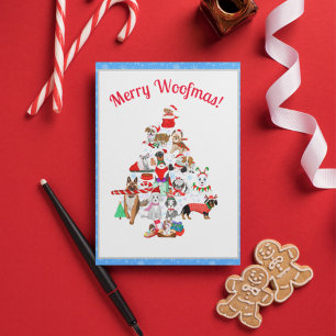 Cartes Pour Fêtes Annuelles Un très joyeux Noël Doggie