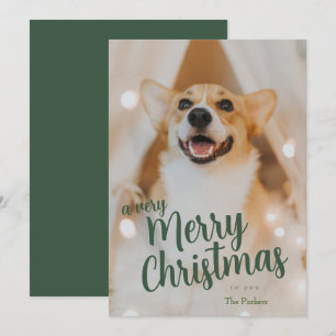 Cartes Pour Fêtes Annuelles Un très joyeux Noël pour vous avec photo
