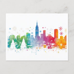 Cartes Pour Fêtes Annuelles Un très Noël new-yorkais - Conception 1