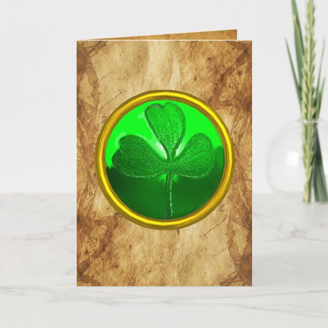 Cartes Pour Fêtes Annuelles Un vieux parchemin de Noël irlandais (Devant)