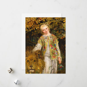 Cartes Pour Fêtes Annuelles Una et le Lion, 1860 par William Bell Scott