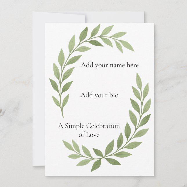 Cartes Pour Fêtes Annuelles Under the arch of nature’s calm (Devant)