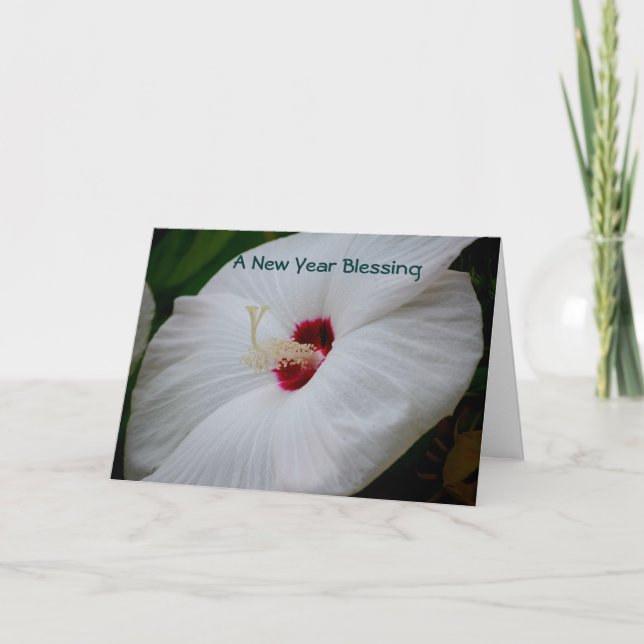 Cartes Pour Fêtes Annuelles Une bénédiction de nouvelle année (Devant)