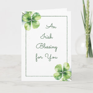 Cartes Pour Fêtes Annuelles Une bénédiction irlandaise – Saint-Patrick chrétie