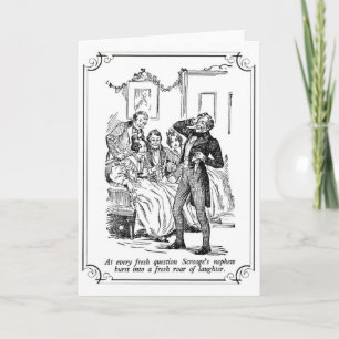 Cartes Pour Fêtes Annuelles Une Carol De Noël : Un Rôlement De Rires