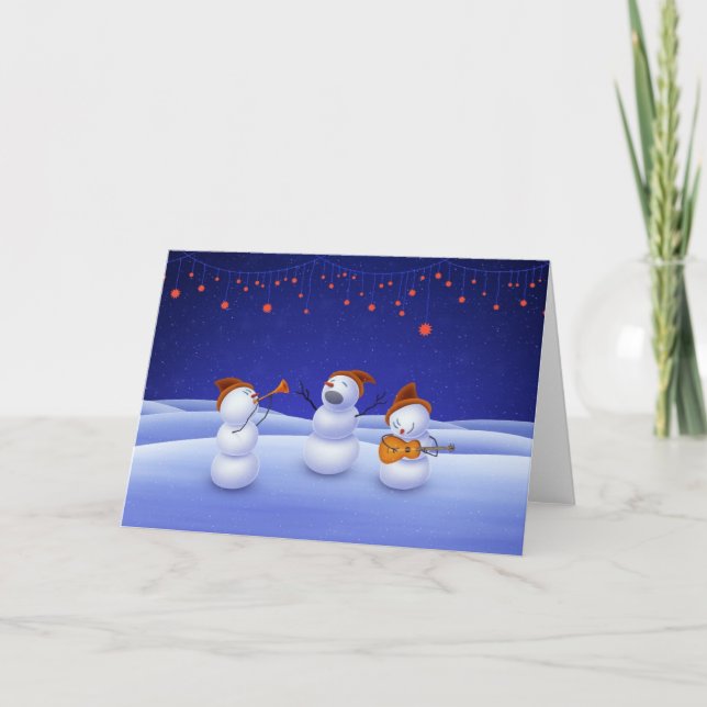Cartes Pour Fêtes Annuelles Une chanson de Noël (Devant)