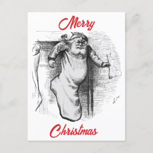 Cartes Pour Fêtes Annuelles Une chaussette pleine (1879) par Thomas Nast. 