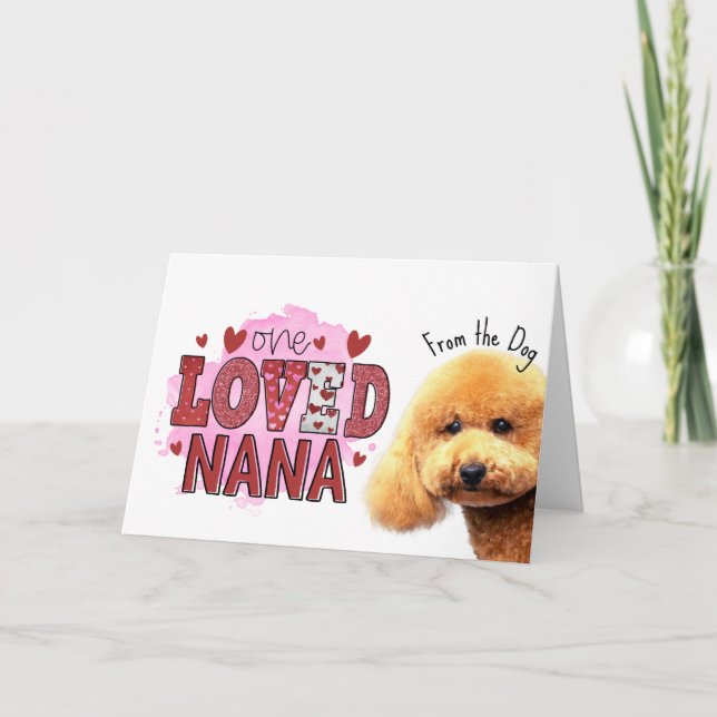 Cartes Pour Fêtes Annuelles Une chienne aimait Nana....Carte de fête des mères (Devant)