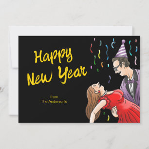 Cartes Pour Fêtes Annuelles Une danse joyeuse pour la fête du Nouvel An