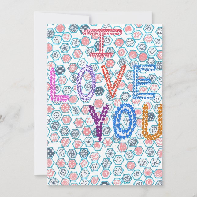 Cartes Pour Fêtes Annuelles Une déclaration d'amour ornée (Devant)