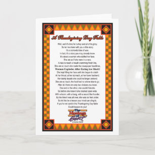 Cartes Pour Fêtes Annuelles Une fable de jour de thanksgiving