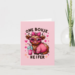 Cartes Pour Fêtes Annuelles Une génisse boujee - Génisse de la Saint-Valentin 
