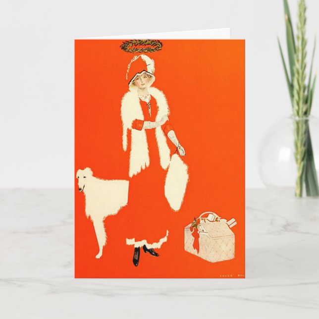 Cartes Pour Fêtes Annuelles Une illustration 1911 de Noël de Coles Phillips (Devant)