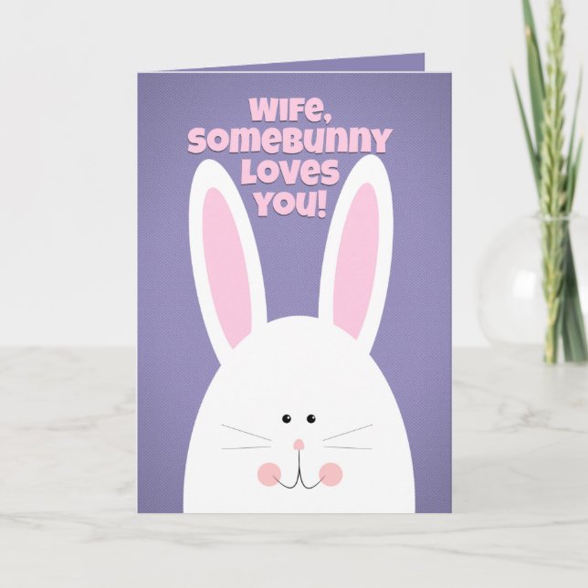 Cartes Pour Fêtes Annuelles Une joyeuse femme de Pâques, que certains Bunny t' (Devant)