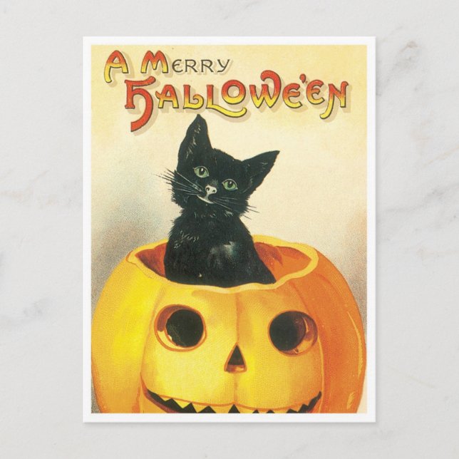 Cartes Pour Fêtes Annuelles Une joyeuse Halloween (Devant)