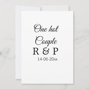 Cartes Pour Fêtes Annuelles Une lettre initiale de nom de couple chaud date te