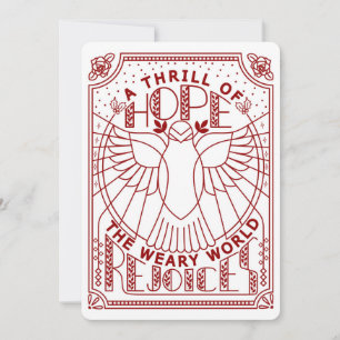 Cartes Pour Fêtes Annuelles Une lueur d'espoir, Le monde las se réjouit