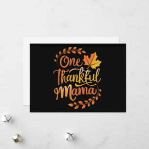 Cartes Pour Fêtes Annuelles Une maman reconnaissante Mignon Thanksgiving d'aut