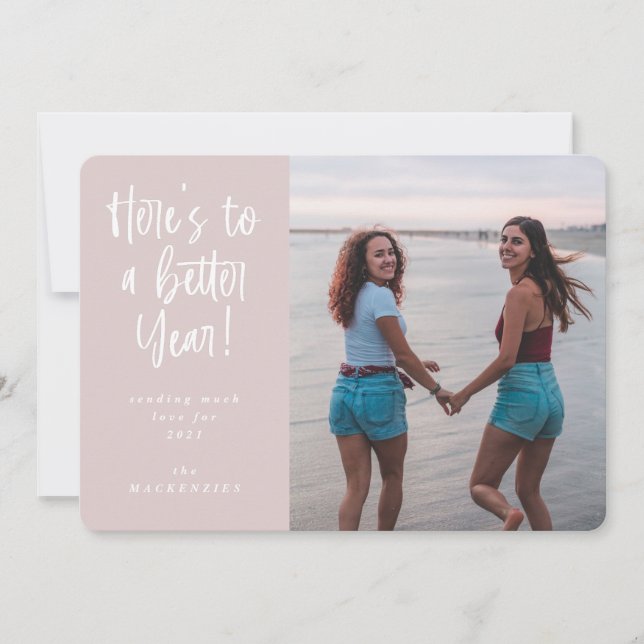 Cartes Pour Fêtes Annuelles Une meilleure année photo (Devant)