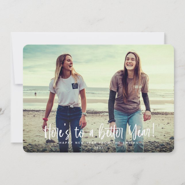 Cartes Pour Fêtes Annuelles Une meilleure année photo (Devant)