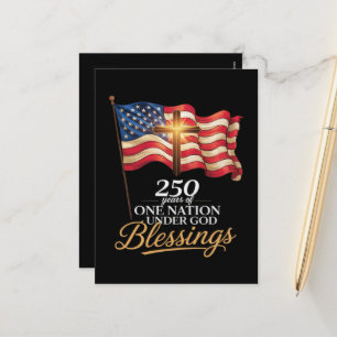 Cartes Pour Fêtes Annuelles Une nation sous Dieu 250 ans de bénédictions
