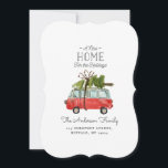 Cartes Pour Fêtes Annuelles Une nouvelle maison pour la voiture d'aquarelle de<br><div class="desc">Une nouvelle maison des vacances pour de vacances d'aquarelle de voiture et de Noël arbre conçoivent. Une partie d'une collection.</div>