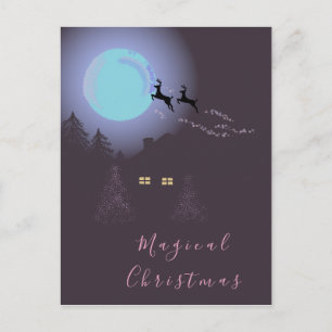 Cartes Pour Fêtes Annuelles Une Nuit de Noël Magique