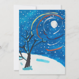 Cartes Pour Fêtes Annuelles Une nuit d'hiver