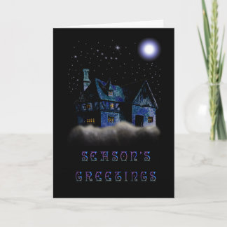 Cartes Pour Fêtes Annuelles Une nuit silencieuse - Personnalisée