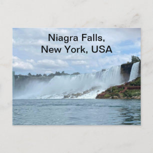 Cartes Pour Fêtes Annuelles Une photo de Niagra tombe du New York Side