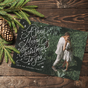 Cartes Pour Fêtes Annuelles Une photo de Noël très joyeuse