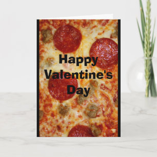 Cartes Pour Fêtes Annuelles Une pizza mon coeur appartient à vous Valentine