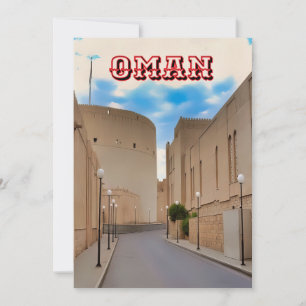 Cartes Pour Fêtes Annuelles Une rue omanaise pittoresque