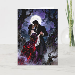 Cartes Pour Fêtes Annuelles Une Saint-Valentin de romance gothique
