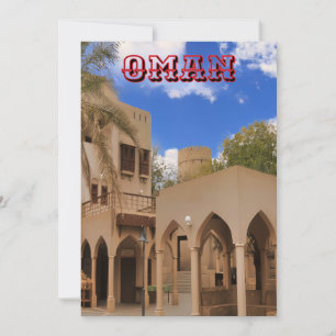 Cartes Pour Fêtes Annuelles Une scène architecturale omanaise traditionnelle