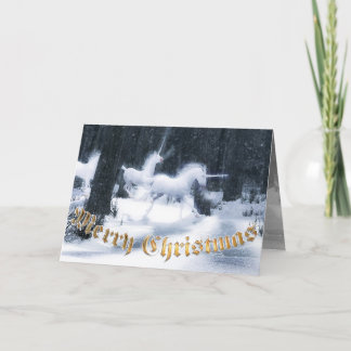 Cartes Pour Fêtes Annuelles Unicorn Christmas Cards