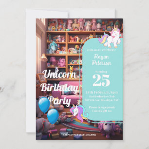 Cartes Pour Fêtes Annuelles Unicorn Prank Anniversaire partie 2, Prank Party