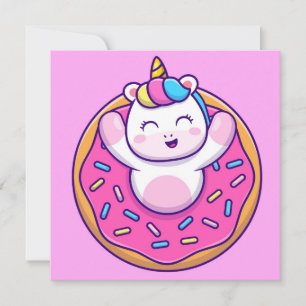 Cartes Pour Fêtes Annuelles Unicorne