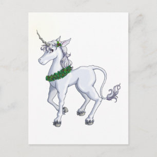 Cartes Pour Fêtes Annuelles Unicorne de Noël