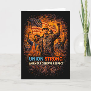 Cartes Pour Fêtes Annuelles Union forte et montante
