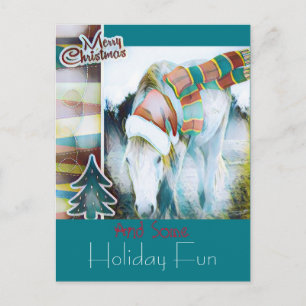 Cartes Pour Fêtes Annuelles Unique Highland Pony Père Noël Holiday Art Greetin