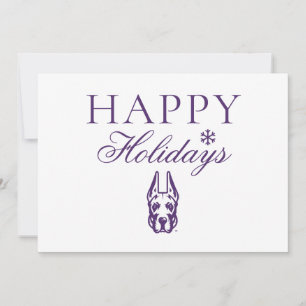 Cartes Pour Fêtes Annuelles Université d'Albany Chef de la mascotte Great Dane