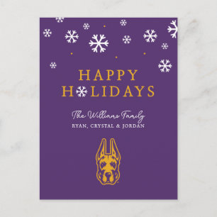 Cartes Pour Fêtes Annuelles Université d'Albany Chef de la mascotte Great Dane