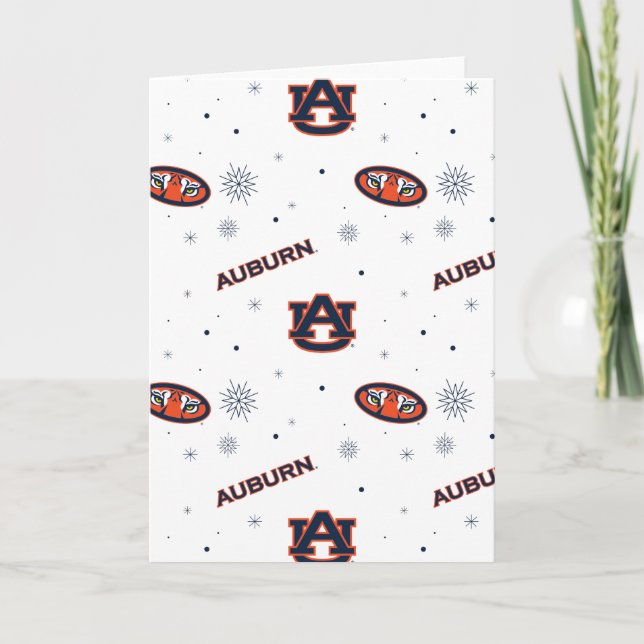 Cartes Pour Fêtes Annuelles Université d'Auburn | Habitudes pendant les vacanc (Devant)
