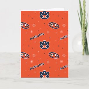 Cartes Pour Fêtes Annuelles Université d'Auburn Motif de vacances