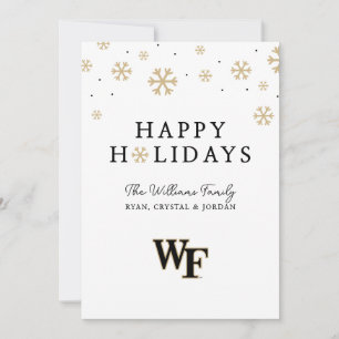 Cartes Pour Fêtes Annuelles Université de Wake Forest   WF